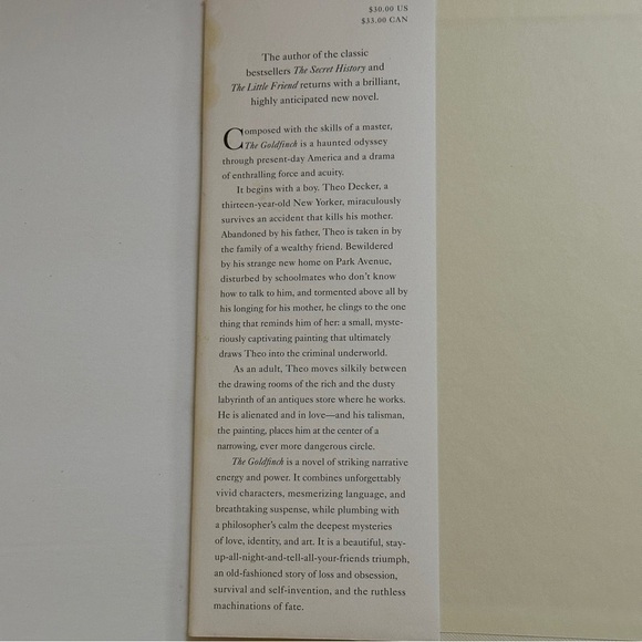 ❌ SOLD ❌  The Goldfinch by Donna Tartt | Literary Fiction, Mystery | Hardcover - Picture 2 of 4